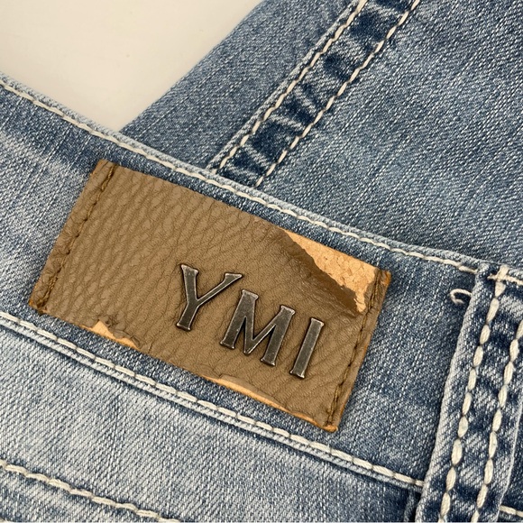YMI Women’s Capris Blue Denim Light Wash Juniors 9 - Picture 5 of 7
